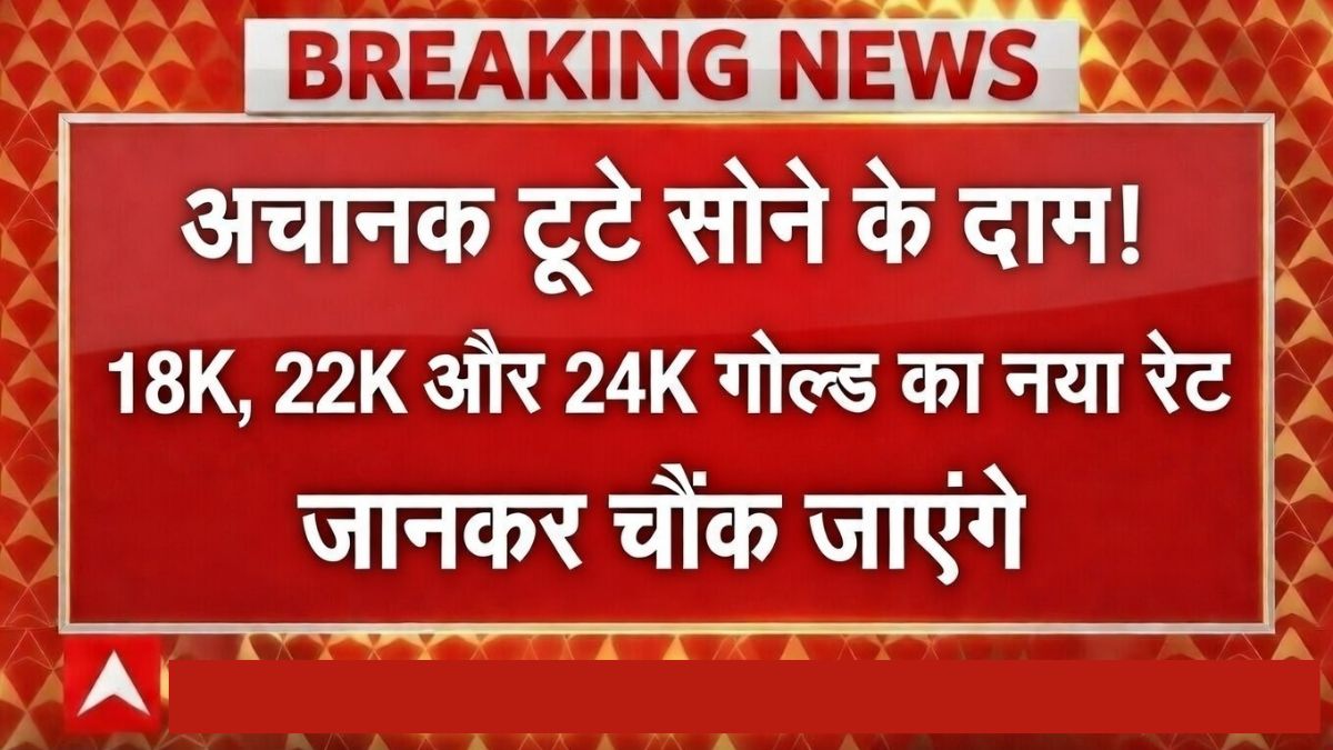 Gold Price Crash Update